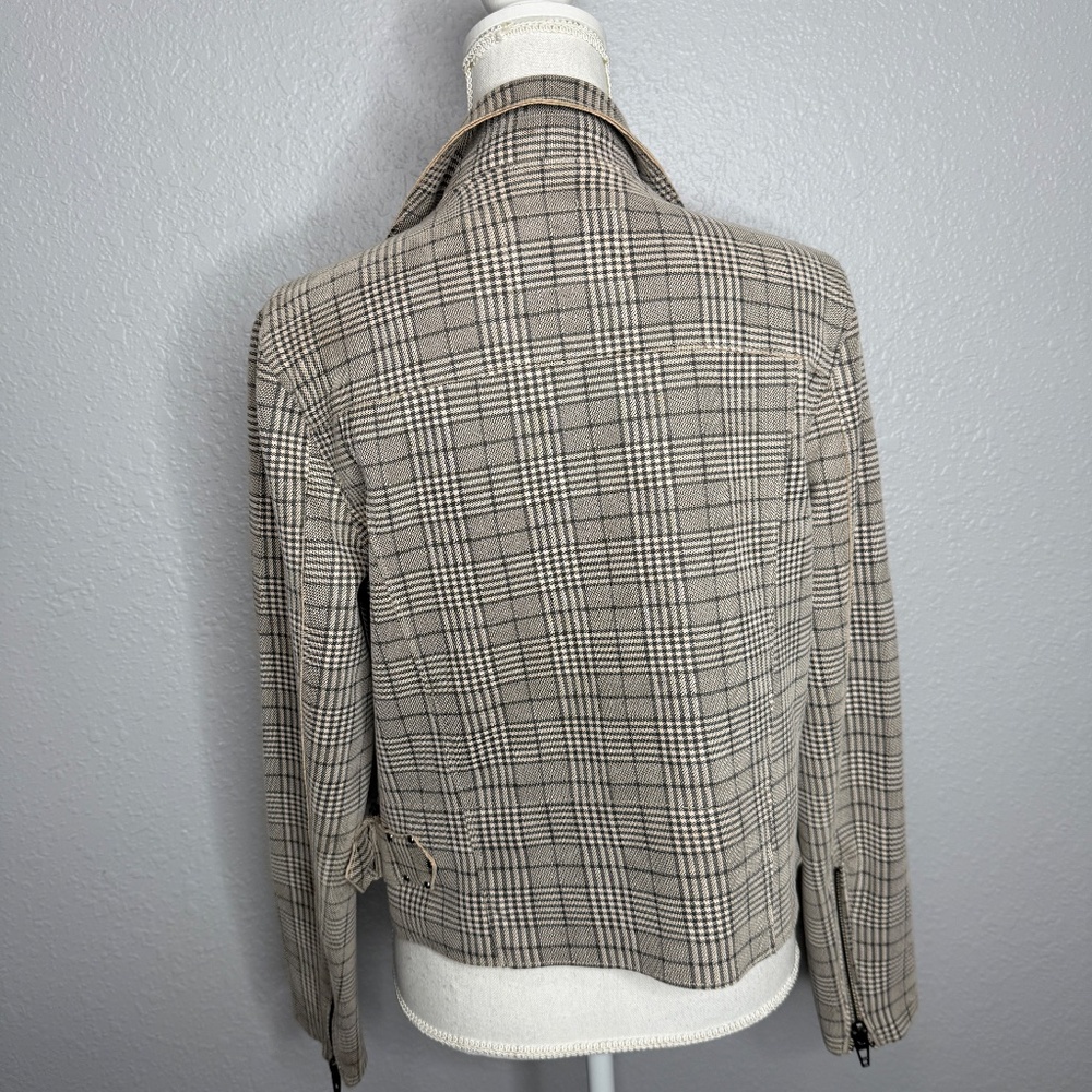 BLANKNYC cropped moto‎ style zip Jacket -cp - Picture 6 of 10